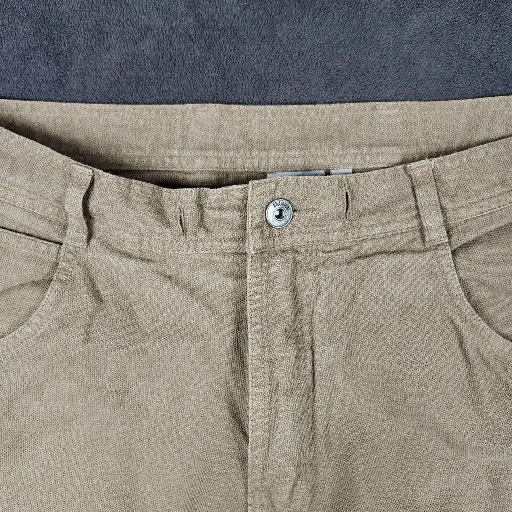 Gramicci G1 Vintage Series Pants Mens 36x32 Khaki Cotton Canvas Climbing No Belt